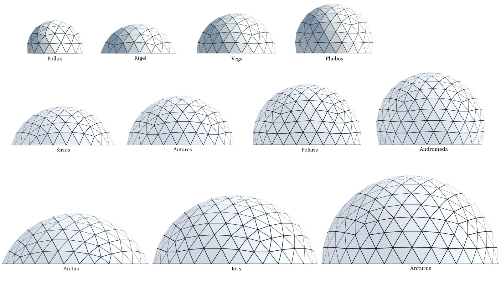 biodomes geodesic dome models