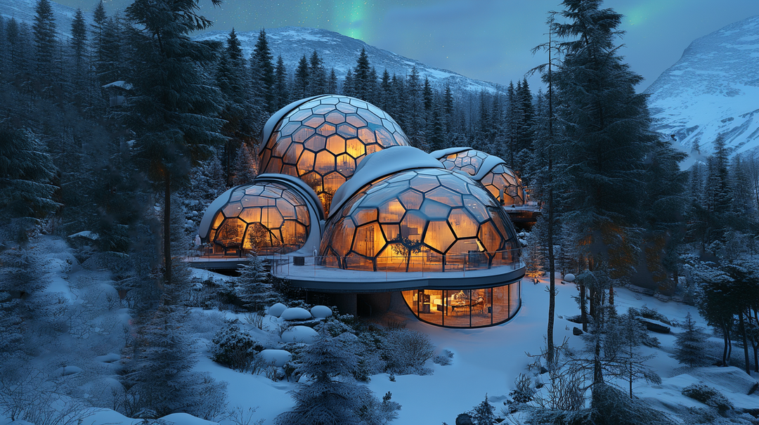 snow dome house geodesic dome design